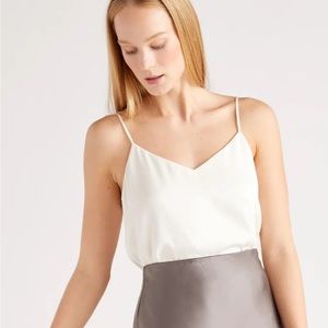 Quince Silk V Neck Cami